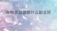 在物质层面做什么副业好 在头条做什么副业好