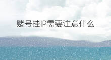 赌号挂IP需要注意什么 买的qq号挂IP时需要注意什么