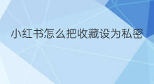 小红书怎么把收藏设为私密 怎么把快手评论设为私密