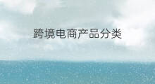 跨境电商产品分类 跨境电商产品分类叫法