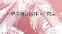 应收票据包括哪几种类型 应收票据包括哪些