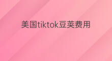 美国tiktok豆荚费用 美国tiktok怎样