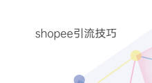 shopee引流技巧 引流技巧