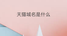 天猫域名是什么 天猫盒是什么