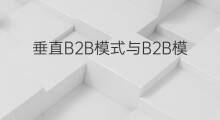 垂直B2B模式与B2B模式区别 B2B模式与移动B2B模式区别