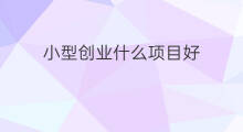 小型创业什么项目好 选什么创业项目好