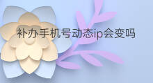 补办手机号动态ip会变吗 手机号丢了补办ip会变吗