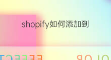 shopify如何添加到谷歌 logo在哪添加到shopify里