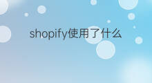 shopify使用了什么技术 chatgpt采用了什么技术