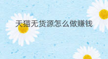 天猫无货源怎么做赚钱 做天猫无货源赚钱吗