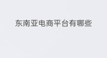 东南亚电商平台有哪些 东南亚有哪些电商平台