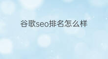 谷歌seo排名怎么样 谷歌优化排名seo