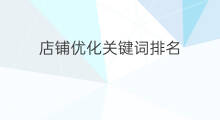 店铺优化关键词排名 优化排名关键词