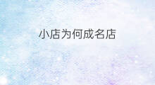 小店为何成名店 小店为何成名店阅读答案