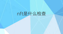 nft是什么检查 aso检查是什么