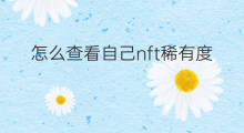怎么查看自己nft稀有度 抖音稀有度测试哪个最好