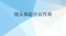 微头条起什么作用 微头条有什么作用