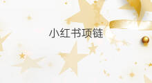 小红书项链 小红小红书