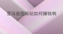 亚马逊国际站如何赚钱啊 亚马逊国际站如何