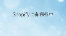 Shopify上有哪些中国店铺 shopify上有哪些卖家
