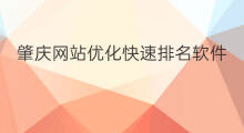 肇庆网站优化快速排名软件 肇庆网站优化快速排名公司