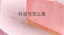 抖音号怎么查 抖音查音乐怎么查