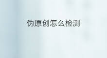 伪原创怎么检测 头条号怎么检测伪原创