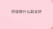 师徒做什么副业好 什么是师徒拉新