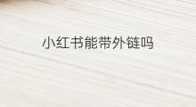 小红书能带外链吗 bilibili能带外链吗