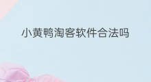小黄鸭淘客软件合法吗 小黄鸭淘客助手收费吗
