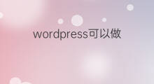 wordpress可以做独立站吗 独立站wordpress难吗