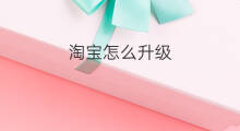 淘宝怎么升级 淘宝怎么升级心