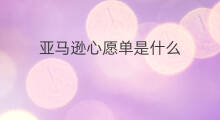 亚马逊心愿单是什么 亚马逊心愿单有什么用
