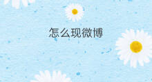 怎么现微博 微博怎么写微博