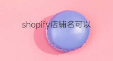 shopify店铺名可以更改吗 shopify怎么更改店铺语言