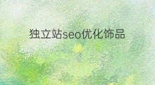 独立站seo优化饰品 独立站SEO优化