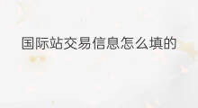 国际站交易信息怎么填的 国际站的客户类型怎么填