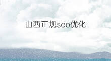 山西正规seo优化 山西正规关键词优化