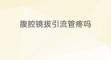 腹腔镜拔引流管疼吗 拔引流管疼吗