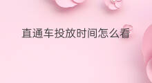 直通车投放时间怎么看 直通车投放时间技巧
