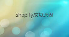 shopify成功原因 淘宝成功的原因