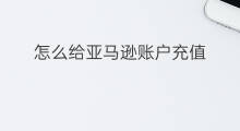 怎么给亚马逊账户充值 如何给美国亚马逊充值