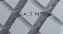 shopee如何关闭 shopee怎么关闭店铺