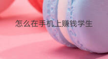怎么在手机上赚钱学生 在手机上怎么赚钱