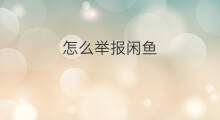 怎么举报闲鱼 闲鱼怎举报