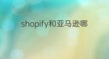 shopify和亚马逊哪个平台好 shopify亚马逊哪个平台好