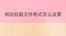 网站标题文件格式怎么设置 aso是什么文件格式 网站标题文件格式怎么设置 aso是什么文件格式