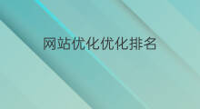 网站优化优化排名 网站优化排名优化