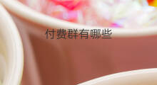 付费群有哪些 付费群是怎么付费