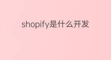 shopify是什么开发语言 shopify用什么开发语言开发